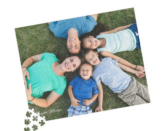 Personalized Photo Jigsaw Puzzle – Custom Family Gift