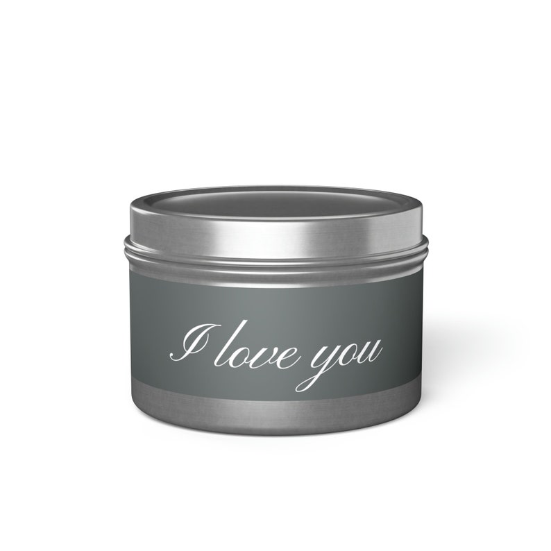 I Love You Tin Candle