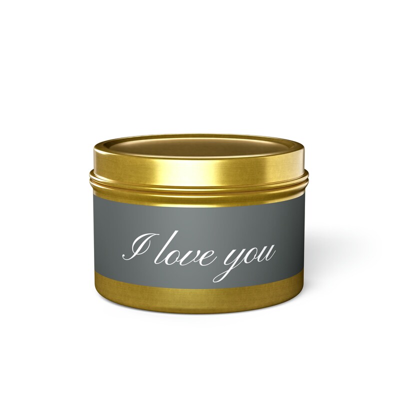 I Love You Tin Candle - Thumbnail 2
