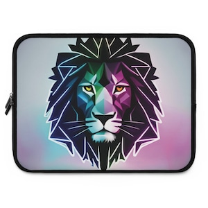 Löwen Gesicht Laptoptasche, Laptoptasche 7/10/13 Zoll, Laptoptasche 15 Zoll, MacBooktasche, 17 Zoll Laptoptasche