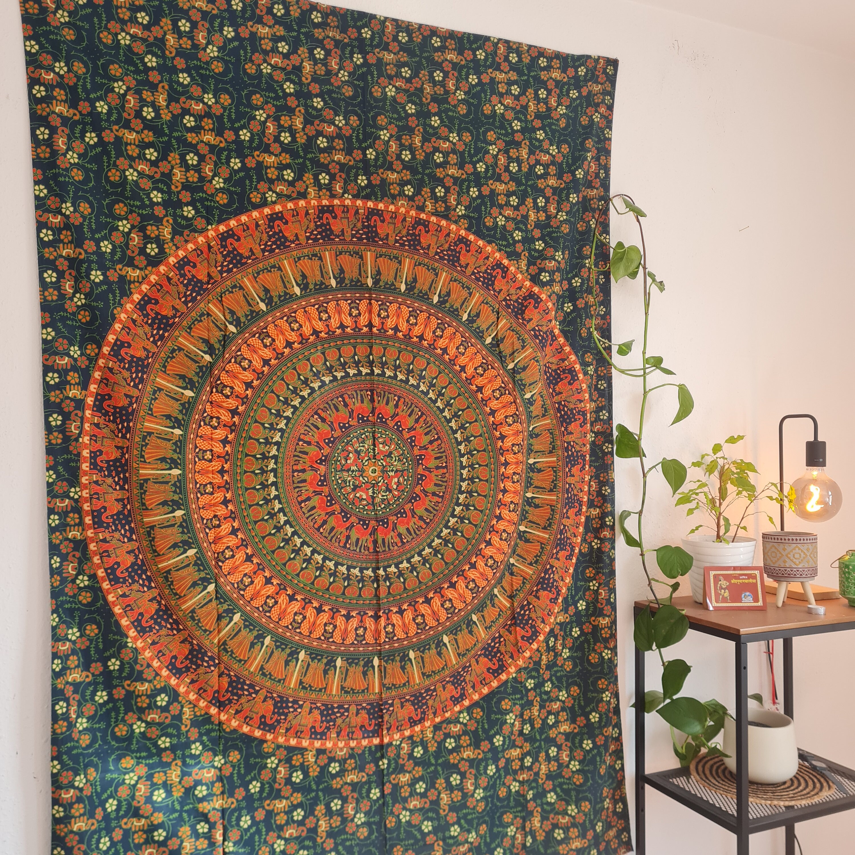 Simpkeely Baum Des Lebens Wandteppich, ästhetischer Indischer Mandala-Wandbehang, Bohemian Hippie-Batik-Wandteppich, Wandkunst, Dekoration