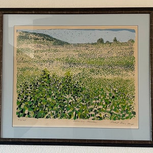 Robert Bero S/N Etching 23 of 25. "Morning Meadow"