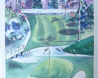 Diana Madaras Limited Ed S/N 1/50 11"x15" Monograph Unframed Desert Golf Theme