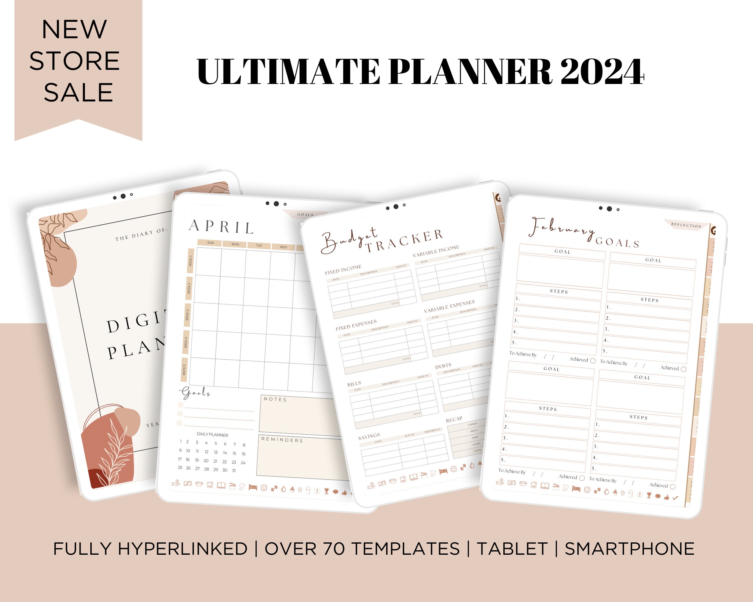 Digital Planner Goodnotes Planner 2024 Planner Monthly, Weekly, Daily ...