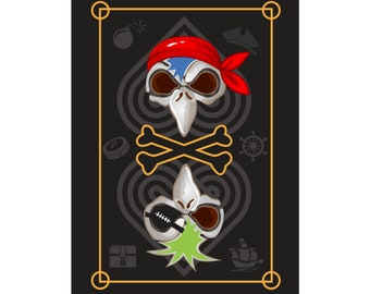 Pirate Chickens Poster