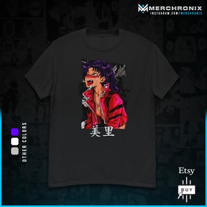 T-shirt Anime Neon Genesis - Misato COLORATA