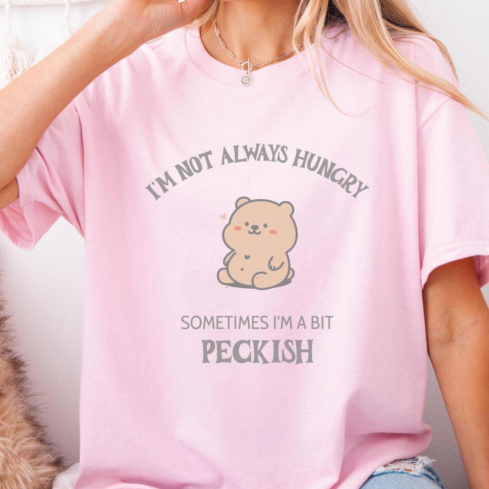 Funny Always Hungry Bear T-Shirt: Ironic Foodie Gift