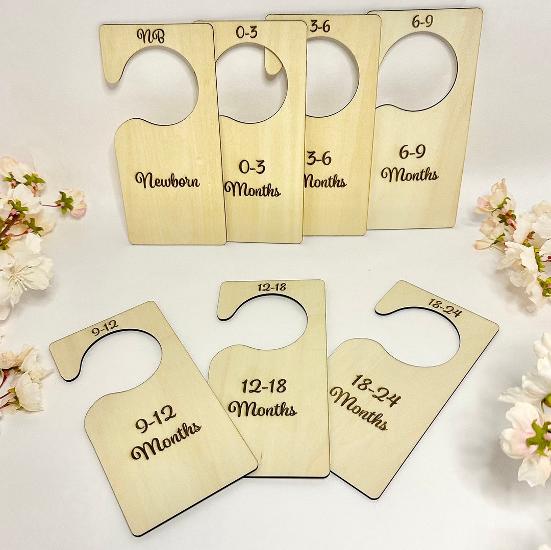 Baby Closet Wood Dividers Clothing Baby Shower Gift New Mom ...