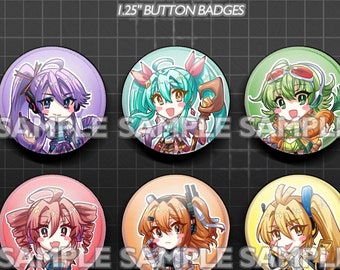 Vocal Synth 02 Holographic Can Badges 1.25&quot;