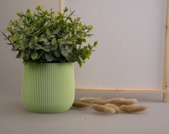 Pot de fleur design avec soucoupe intégrée et amovible de différentes couleurs | Sankaku | Japondi