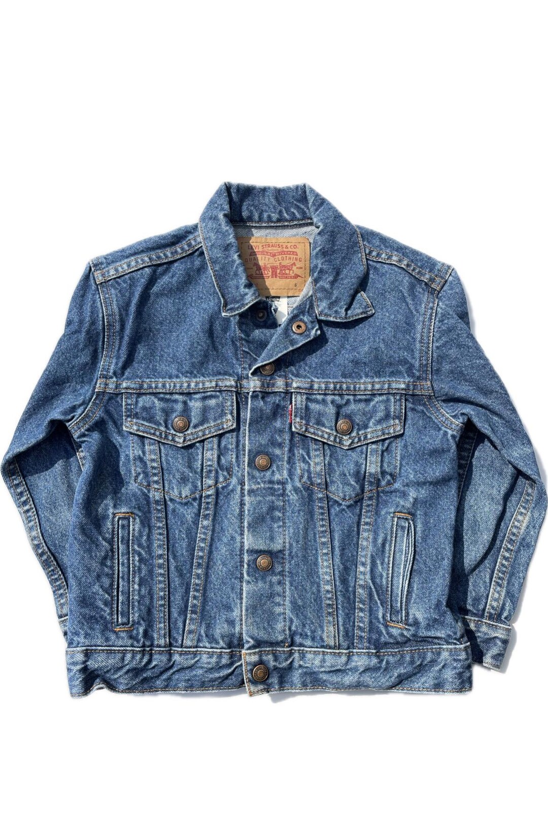 Levi's Denim Jacket Youth Size 6 - Etsy