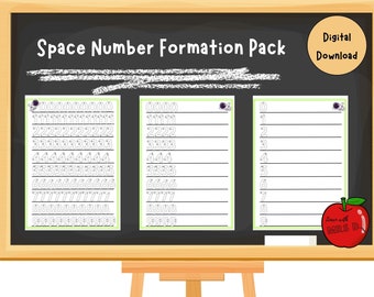 Pack de formation de nombres sur le thème de l'espace