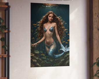 Portrait of a Mermaid: Fine Art Poster