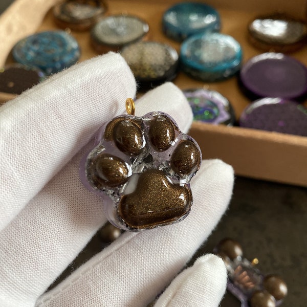 Pendentif Orgonite pour chien & chat améthyste