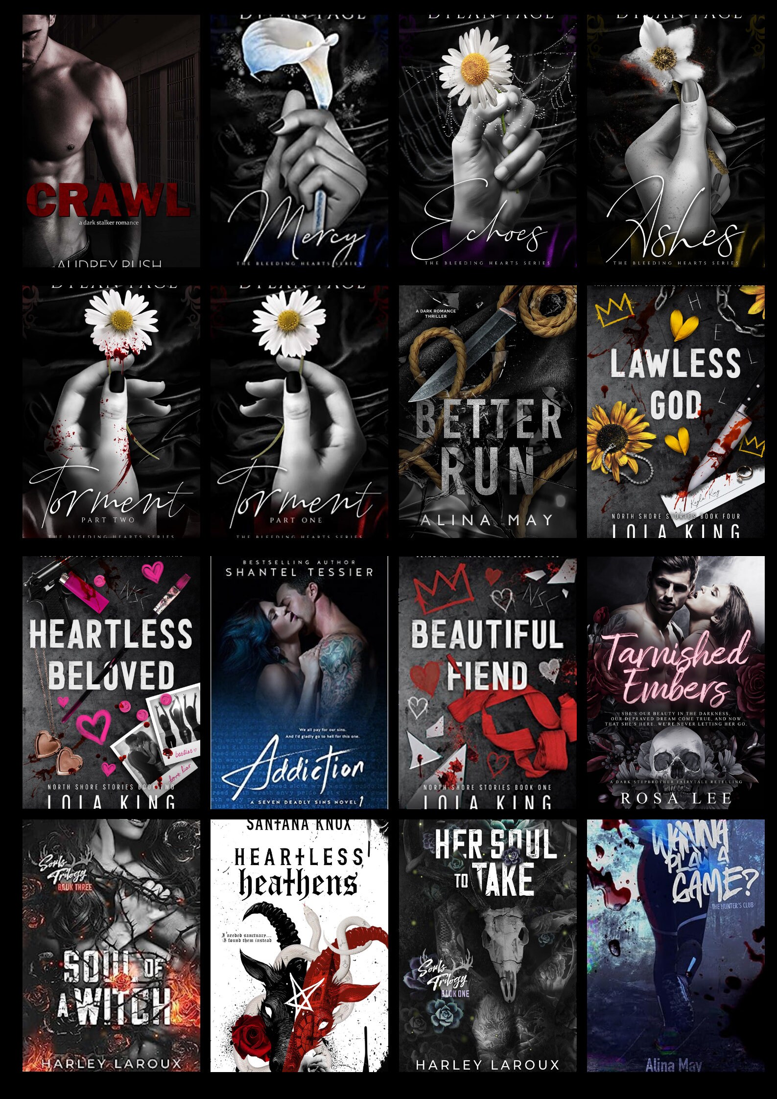 Dark Romance Book Covers Stickers For Journaling Etsy UK
