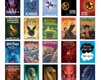 YA book cover stickers printouts