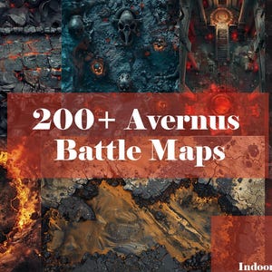 200+ Avernus DnD BattleMap, Pathfinder, Dungeons and Dragons, Avernus, Hell, River Styx, Zariels Citadel, Wastelands,Printable and VTT-Ready