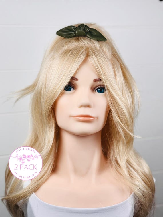 Mini Hair Ties with Small Bow Accents - Pick 2 Colors!