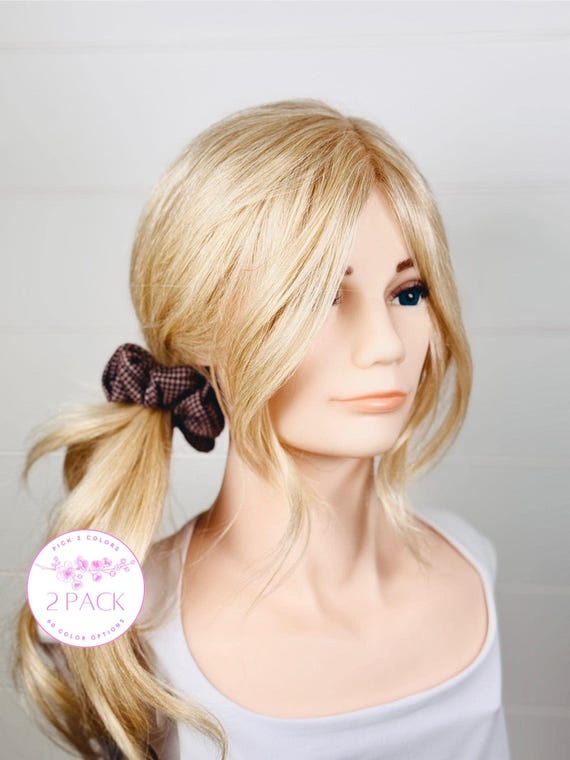 Mini Fluffy Hair Scrunchies - Pick 2 Colors! - Kids & Adults