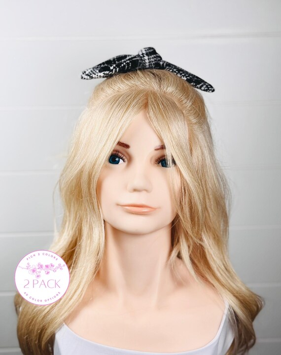 Mini Hair Ties with Extra Large Bow Accents - Pick 2 Colors!