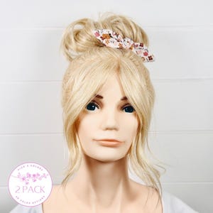 Adult Hair Ties with Small Bow Accents - Pick 2 Colors!