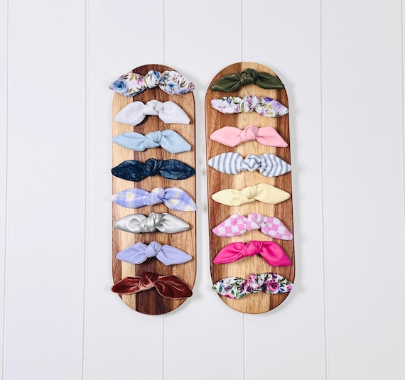 Adult Alligator Hair Clip with Small Bow Accents - 60 Color Options!