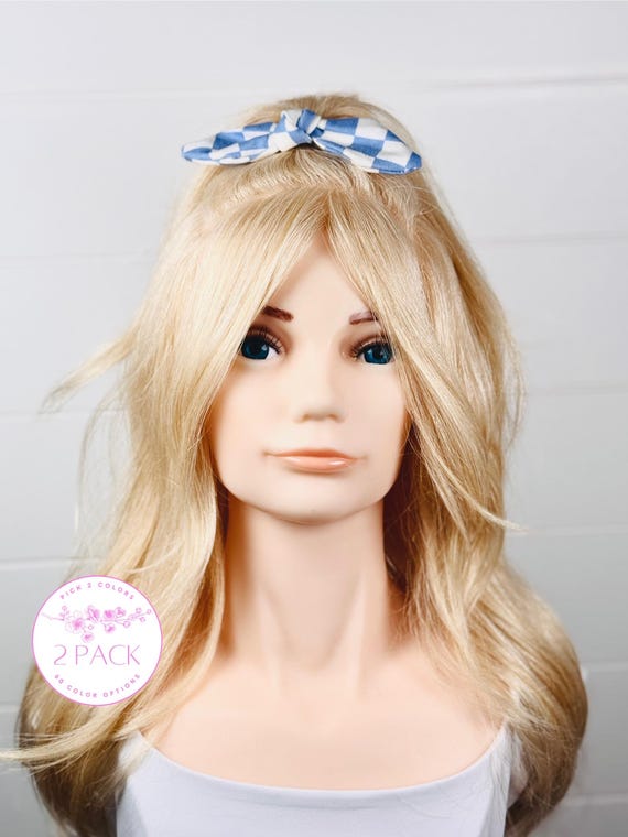 Mini Hair Ties with Medium Bow Accents - Pick 2 Colors!