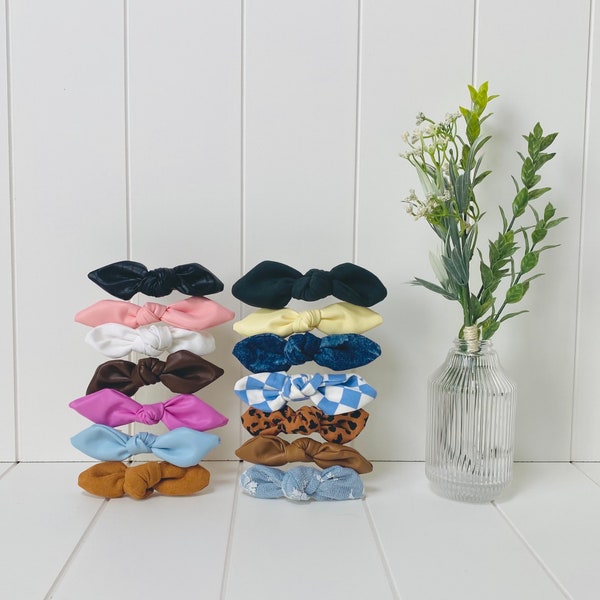 Medium French Hair Barrette & Bow - Edgy Handmade Hair Accessory for Women, Girls - Unique Cute Hair Gift - Stylish Chic Hair Accessories