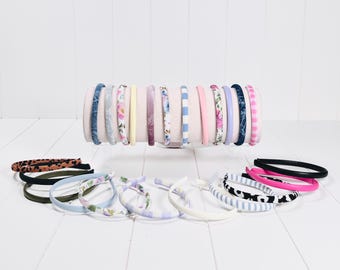 Skinny Headband Hair Accessories for Women and Girls Edgy Cute Fabric Headband Adorable Minimalist Headband Cute Hair Headband