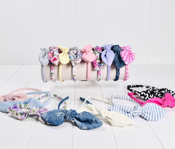 Skinny Headbands with Extra Large Bow Accents