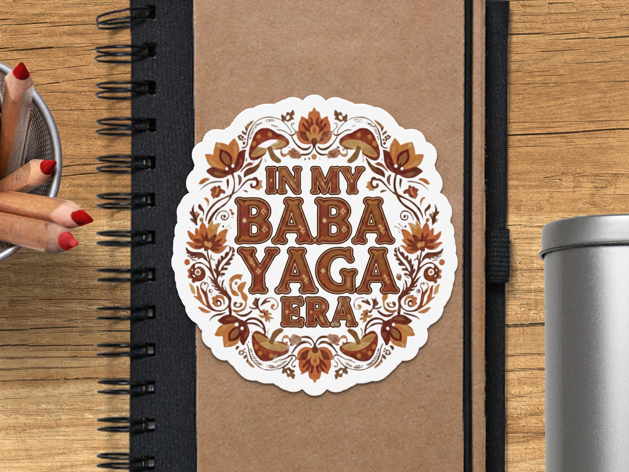 Baba Yaga Era Sticker | Slavic Mythology Witchcore Decal | Cottagecore ...