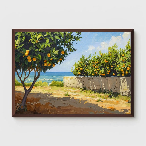 Lemon Tree Samsung Frame TV Art | Art For Frame Tv | Digital Oil Painting | Digital Download | Frame Tv Art | 5084