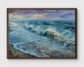 Küsten Strand Samsung Rahmen TV Kunst | Kunst für Frame Tv | Digitales Ölgemälde | Digitaler Download | Rahmen Tv Spring Art | 5030