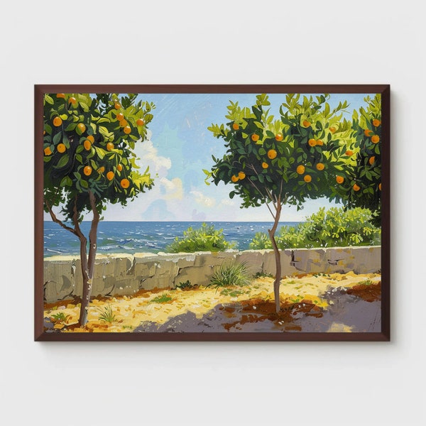 Lemon Tree Samsung Frame TV Art | Art For Frame Tv | Digital Oil Painting | Digital Download | Frame Tv Art | 5085