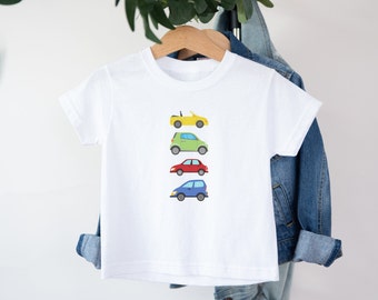 Toddler Car T-Shirt Short Sleeve Shirt for Kids Tee Perfect Boys & Girls Gift for Little Racer