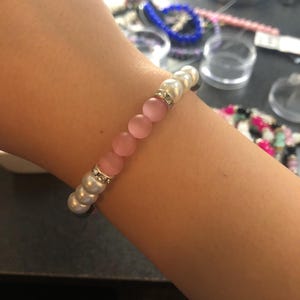 Pink and pearl Bracelet