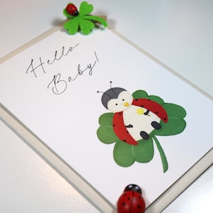 Geburtskarte | Hello Baby | Glückwunschkarte | Klappkarte A6 | Karte zur Geburt | Geschenk zur Geburt