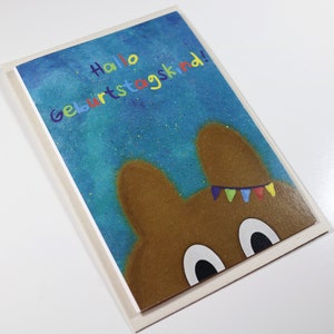 Geburtstagskarte | Hallo Geburtstagskind | A6 Klappkarte | Happy Birthday | Glückwunschkarte | Geschenkkarte