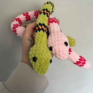Snake | Handmade Crochet Plushie | Striped Snake | Reptile | Crochet ...