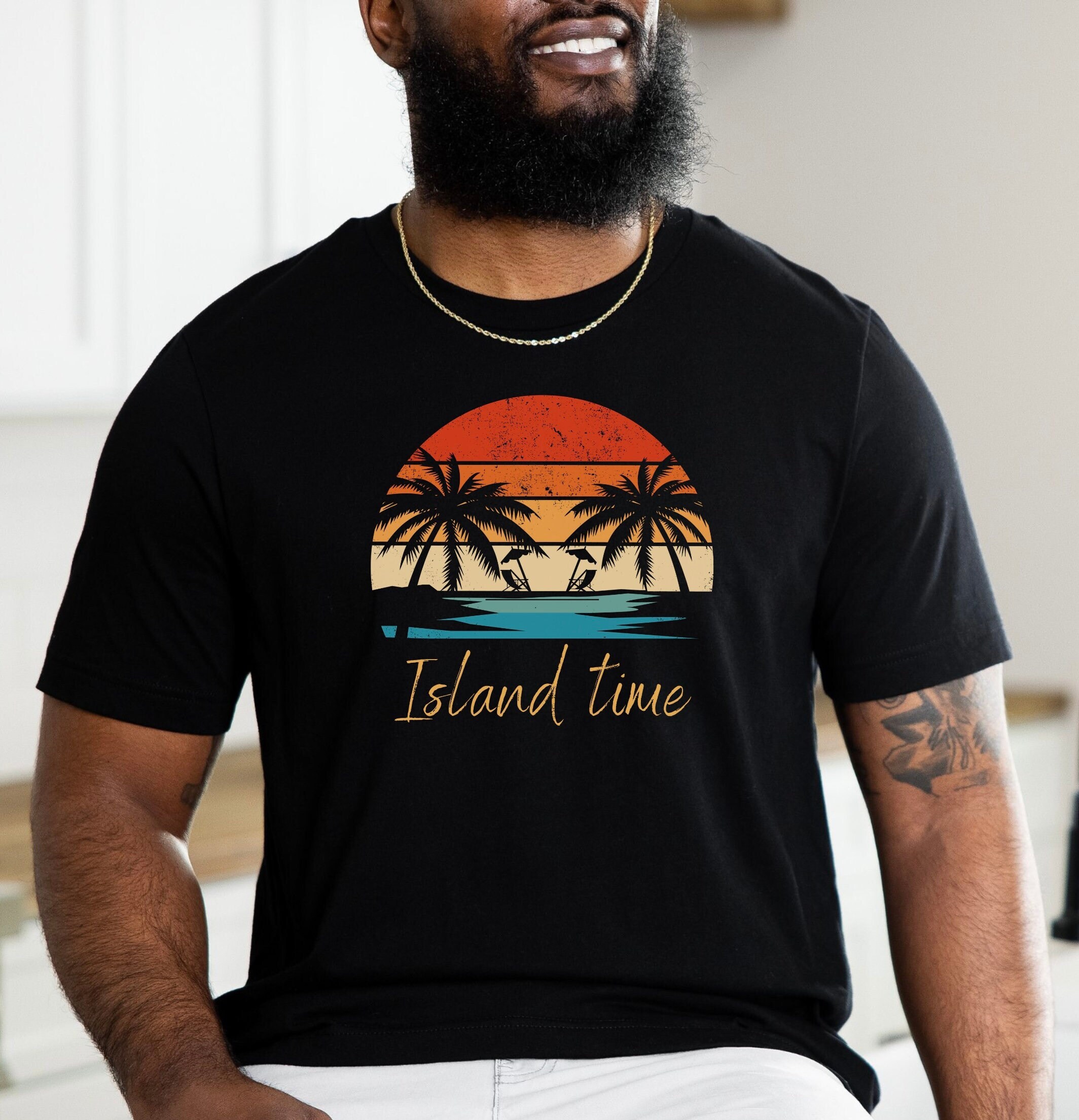 Island Time Tshirt tropical Island Tshirt Vacation Tshirt Caribbean
