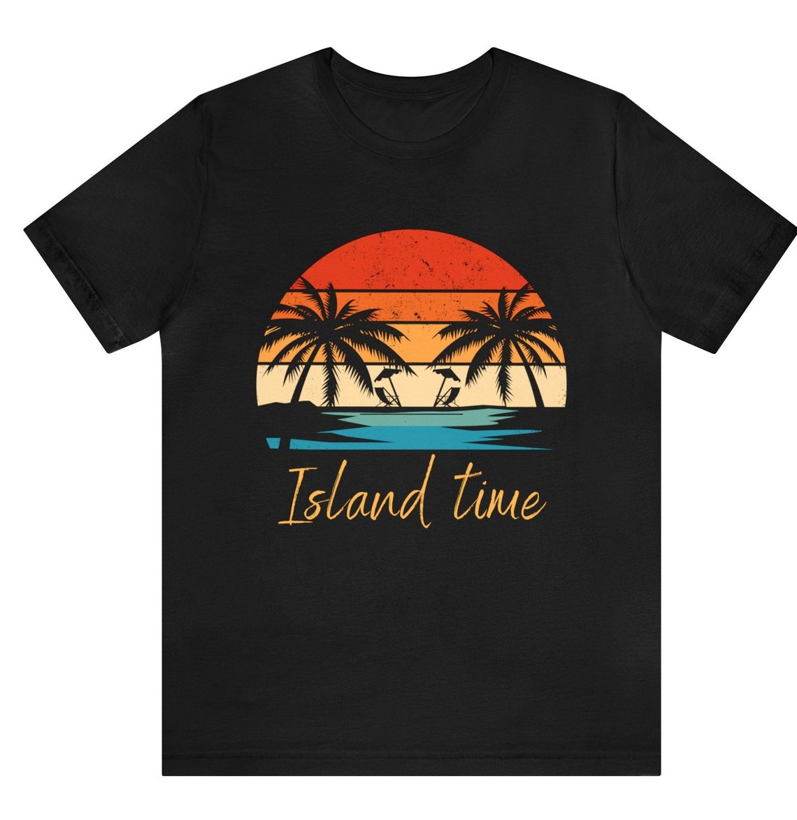 Island Time Tshirt tropical Island Tshirt Vacation Tshirt Caribbean
