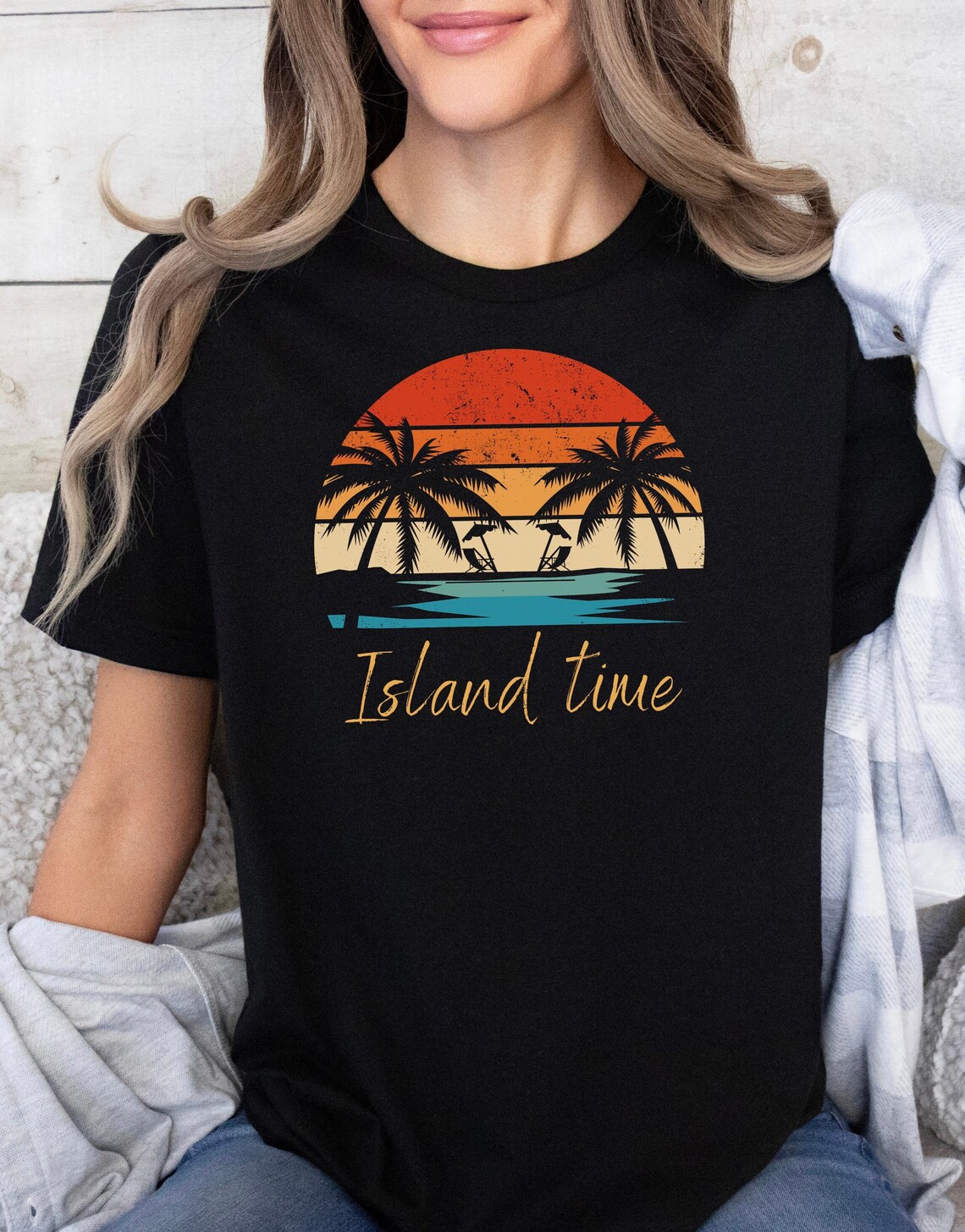 Island Time Tshirt tropical Island Tshirt Vacation Tshirt Caribbean