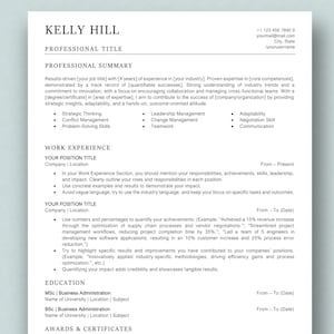 Modern 2025 Resume Template | Application | Cover Letter | Reference Template | ATS-friendly, stand-out and professional Resume Design