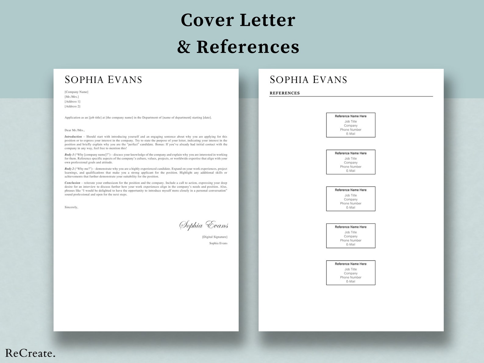 Professional 2026 Resume Template MS Word | Cover Letter & References ...
