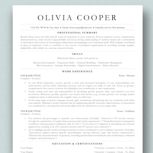 Plantilla de CV profesional 2025 en formato MS Word / Carta de presentación y referencias / Plantilla de CV profesional y moderna con descarga digital instantánea