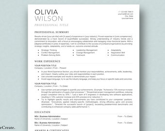 Profesjonalny szablon CV na rok 2026, zawierający list motywacyjny i szablon referencji | Wyróżnij się dzięki nowoczesnemu projektowi CV