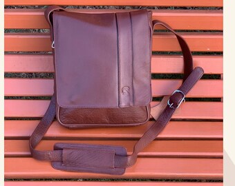 Brown Leather Crossbody Bag, Crossbody Bag Women, Crossbody Sling Bag, Leather Crossbody Bag with Straps, Leather Sling Bag, Travel Bag