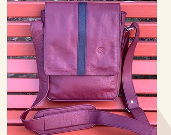Leather Large Crossbody Bag, Leather Sling Bag, Leather Travel Bag, Crossbody Sling Bag, Crossbody Bag With Straps, Leather Side Bag