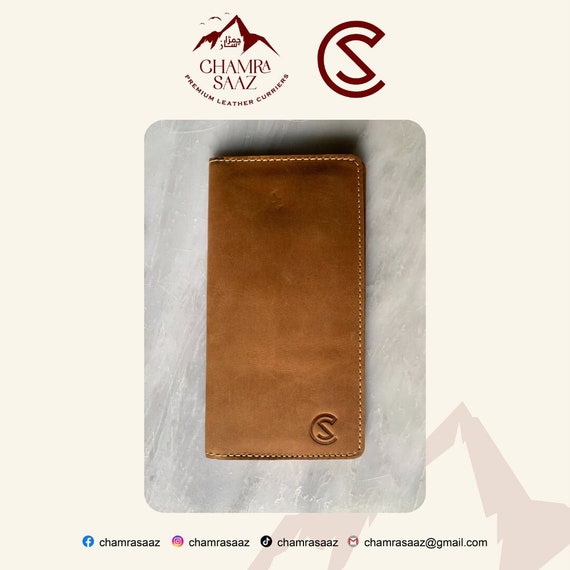 Leather Long Wallet-Mens Wallet-Long Bifold Wallet-Minimalist Leather Long Wallet-Unisex Long Wallet-Fathers Day Gift-Monogrammed Wallet