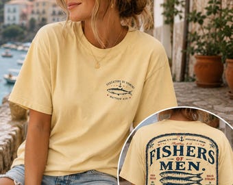 Fishers Of Men Shirt Sardine Shirt tinned fish fisherman aesthetic christianshirt comfortcolors gifts for fishermen sardines sardine can